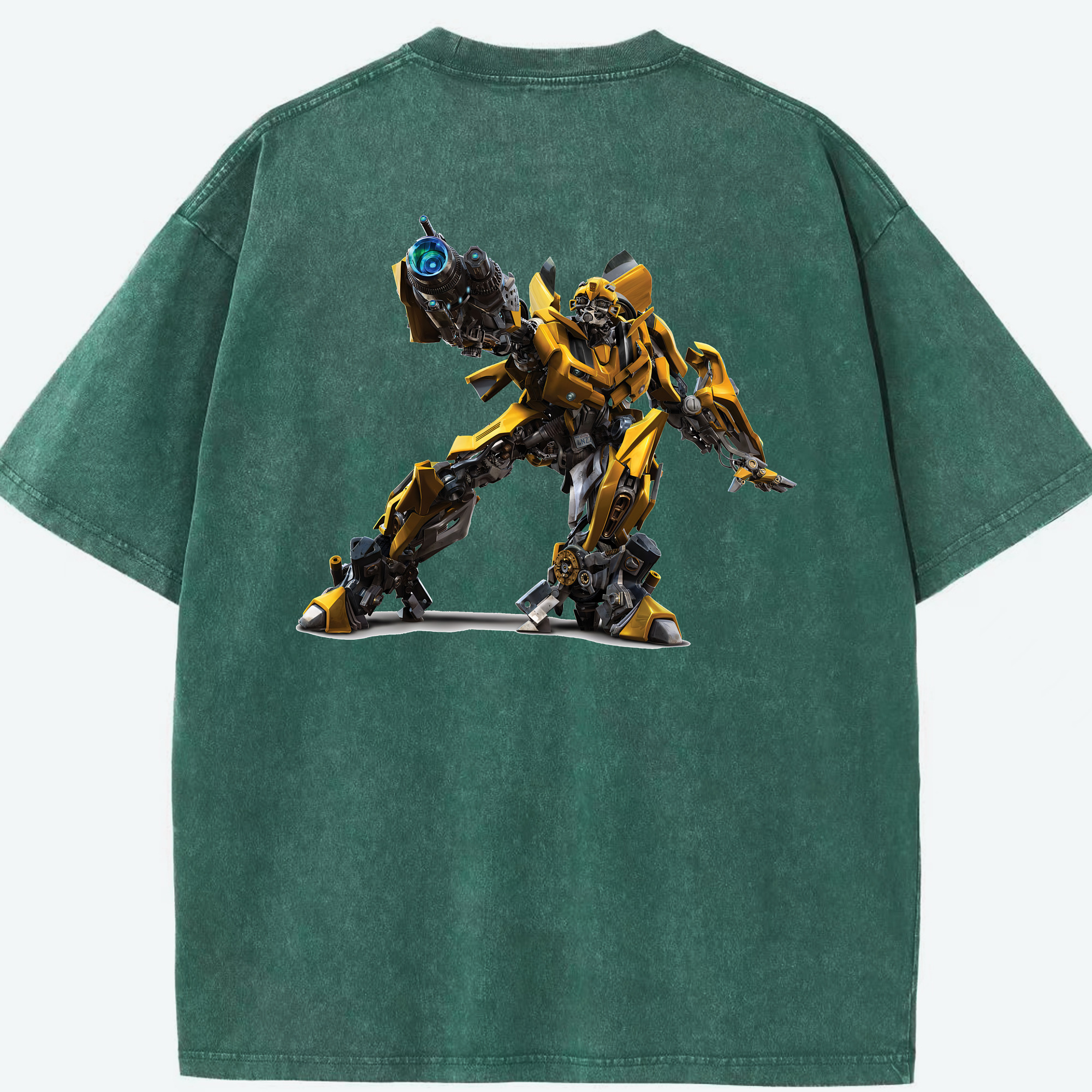 （画像用） Transformers トランスフォーマー 綿100% ヴィンテージ風 半袖Tシャツ（背面プリント）